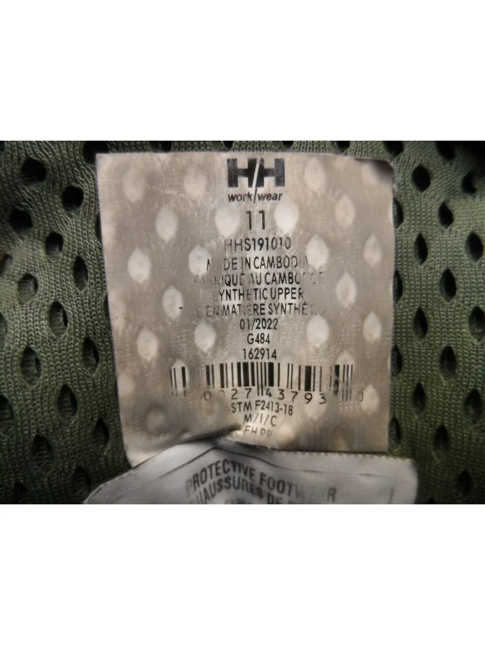 HELLY HANSEN Men's Alum Toe CP Mid-Cut Work Boots HHS191010 Black/Camo Size 11M